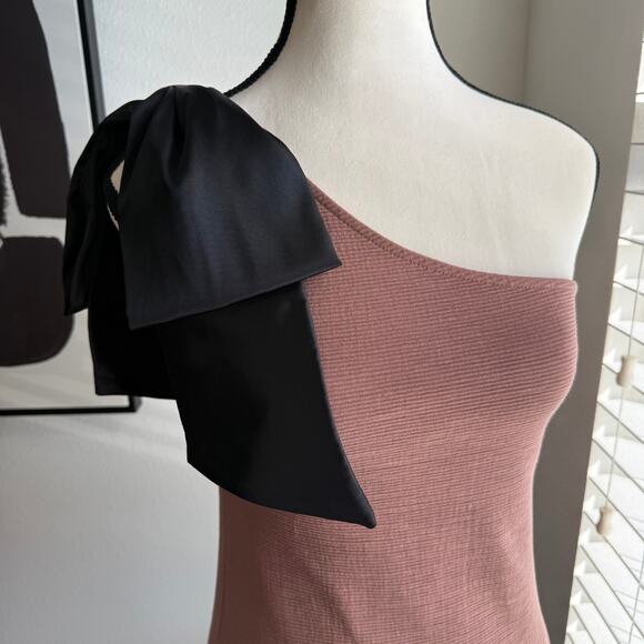 Maeve by Anthropologie Bow Shoulder Ribbed Tank Top Brown XS - Picture 12 of 16